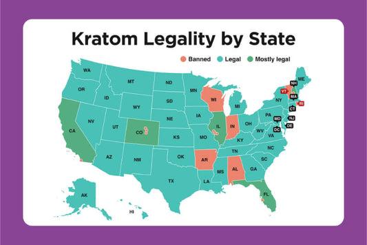Where is kratom legal and illegal site map.