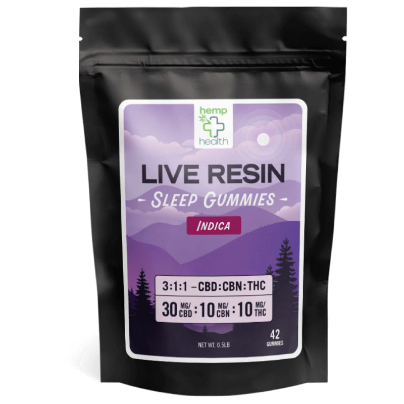 Indica Gummies For Sleep - Live Resin – hemphealth