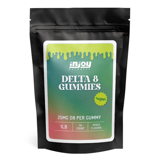 Injoy Extracts Delta 8 Gummies - Mixed Fruit - 25mg - 114ct