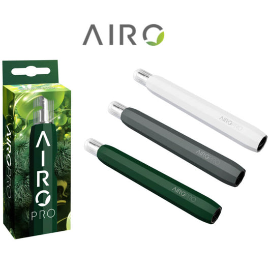 AiroPro Premium 320mAh Rechargeable Vape Batteries in Emerald, Slate, and Arctic White - Complete Color Collection by Airo Brands