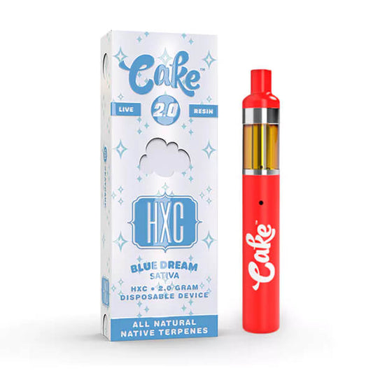 A picture of Cake HXC Live Resin Disposable Vape – Blue Dream.