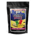 Injoy Extracts Vegan Delta 8 gummy bears come with 65 vegan bears per pack, 40mg of delta 8 THC per gummy and have mixed fruit flavors.