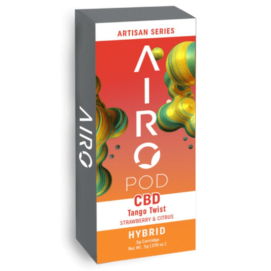 AiroPro Artisan Series Tango Twist Cart, featuring a unique blend for an exquisite vaping experience with rich flavor and quality.