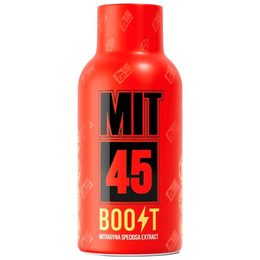 MIT45 BOOST Kratom Shot Bottle - Natural Herbal Energy Plus Caffeine.