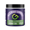 A photo rendering of Good CBD's 100mg CBD vegan gummies jar. 