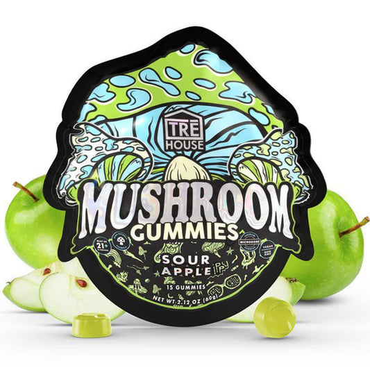 Sour Apple Magic Shroom Gummies pack, ready to unleash a world of mystical, sour apple flavored adventures