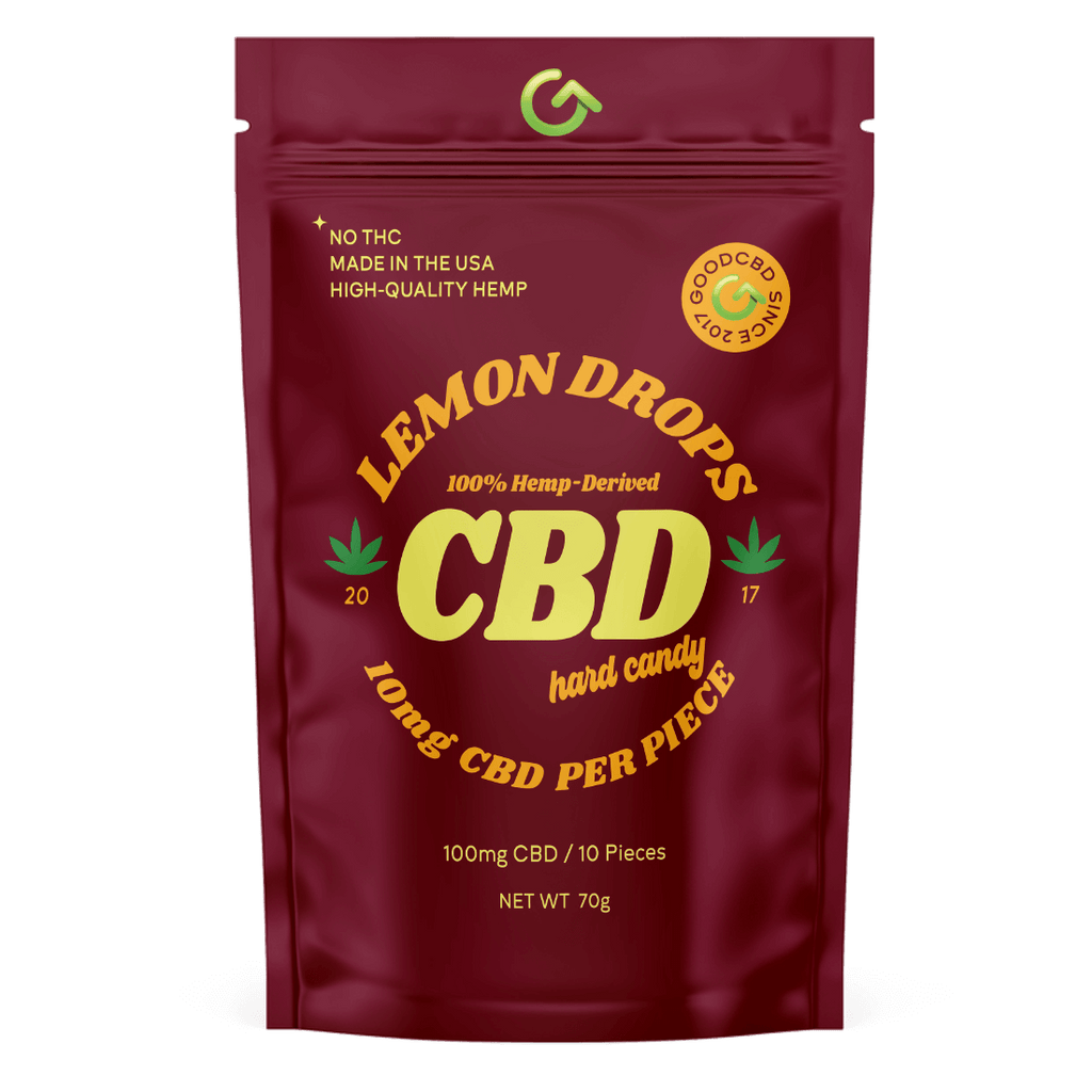 Lemon Flavor CBD hard candy from Good CBD